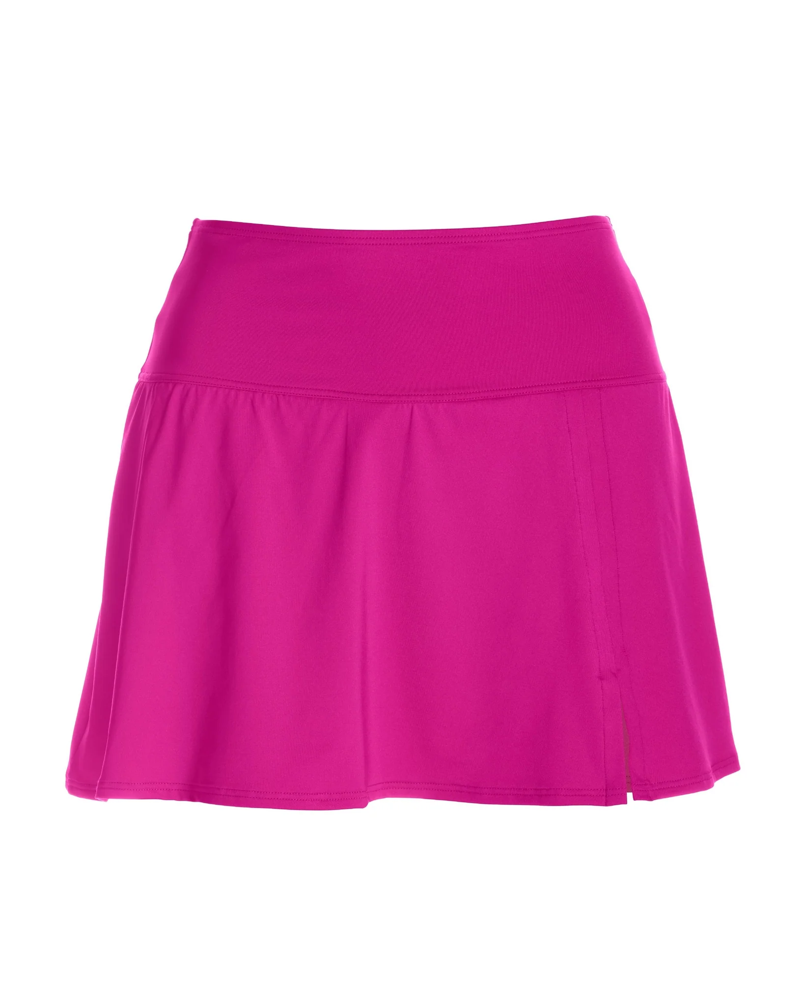 Swim Sense High-Waisted Skirted Bottom Fuchsia Red - Mycitystee