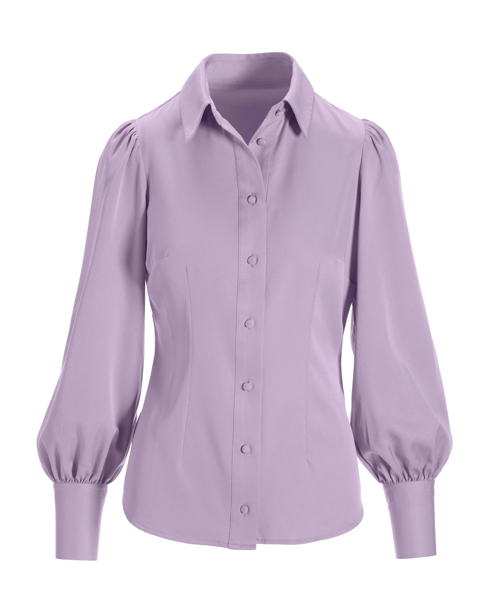 Victoria Chic Drama Sleeve Shirt Lavender Ice - Mycitystee