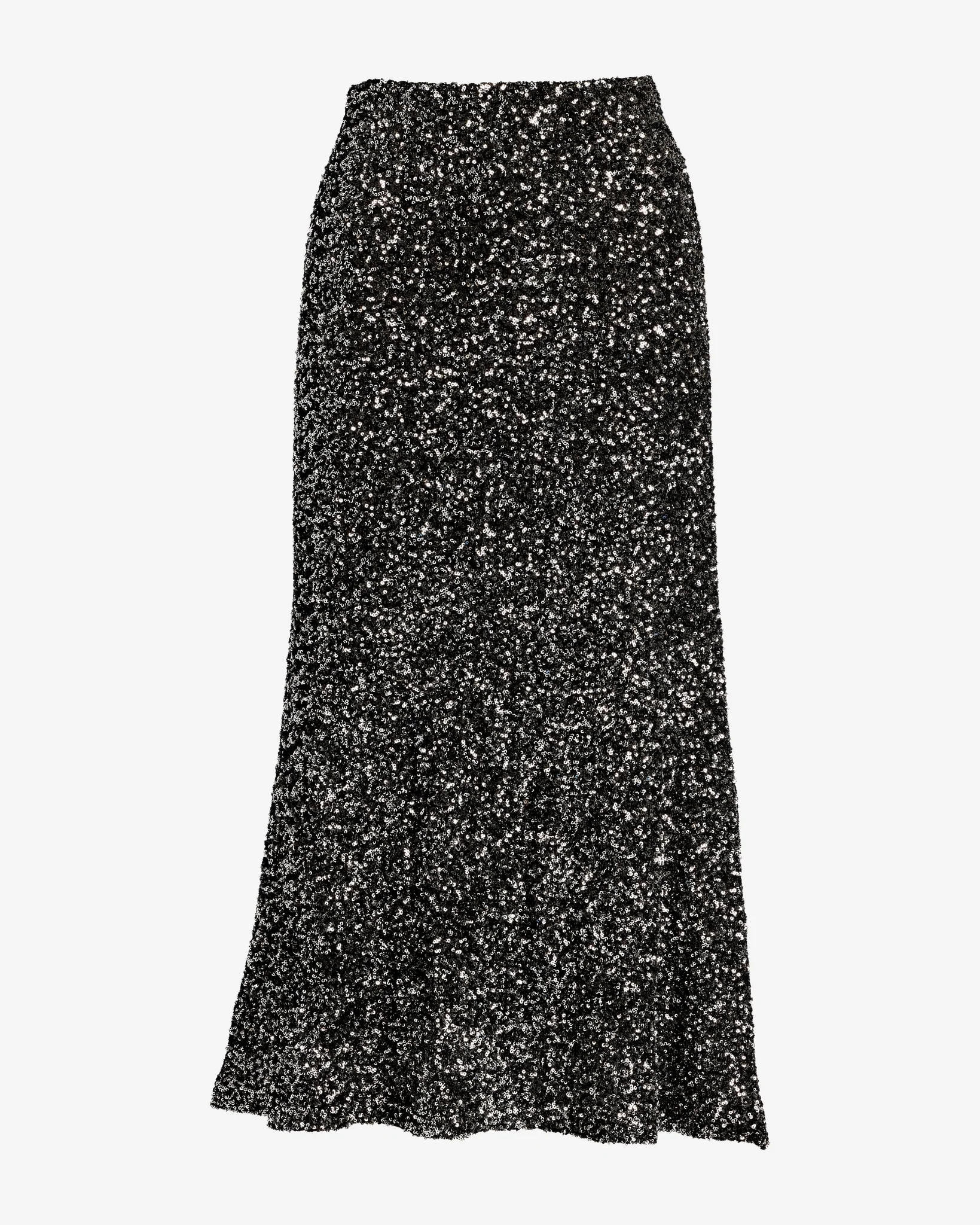 Sequin Midi Skirt Black/Silver - Mycitystee