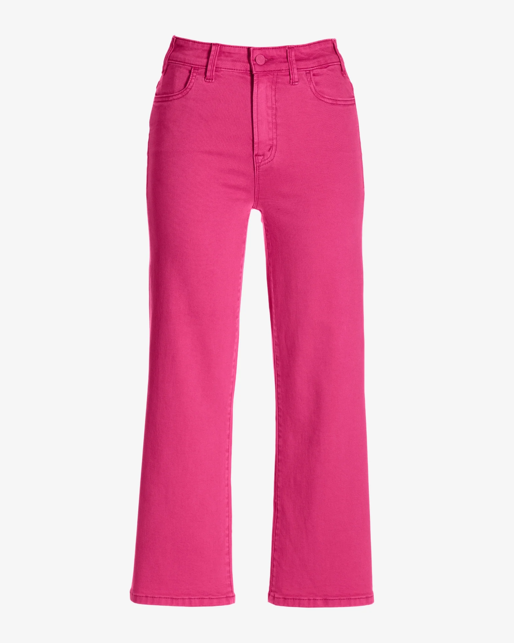 Malibu Wide Leg Cropped Jean Very Berry - Mycitystee