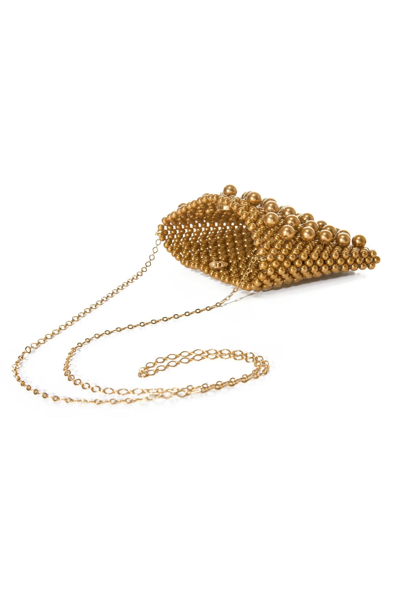 All Over Pearl Clutch Gold - Mycitystee