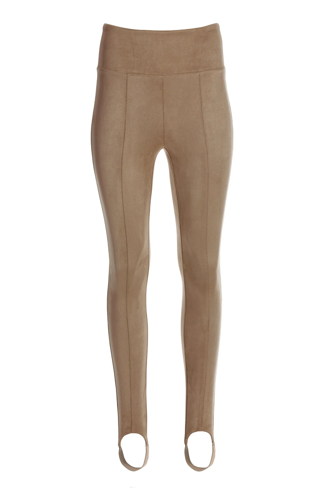 Faux Suede Stirrup Legging Taupe - Mycitystee