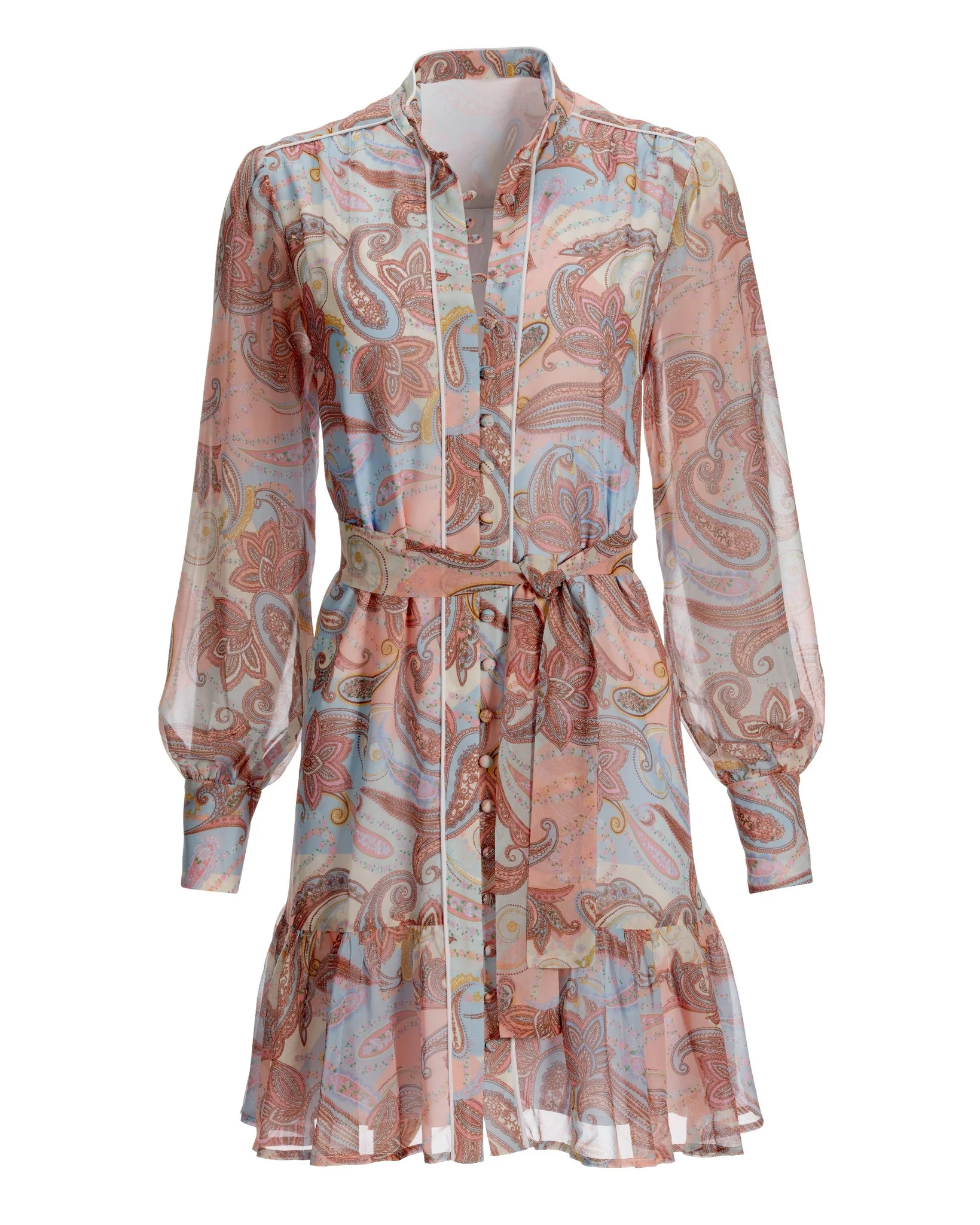 Pastel Paisley Patchwork Dress Multi - Mycitystee