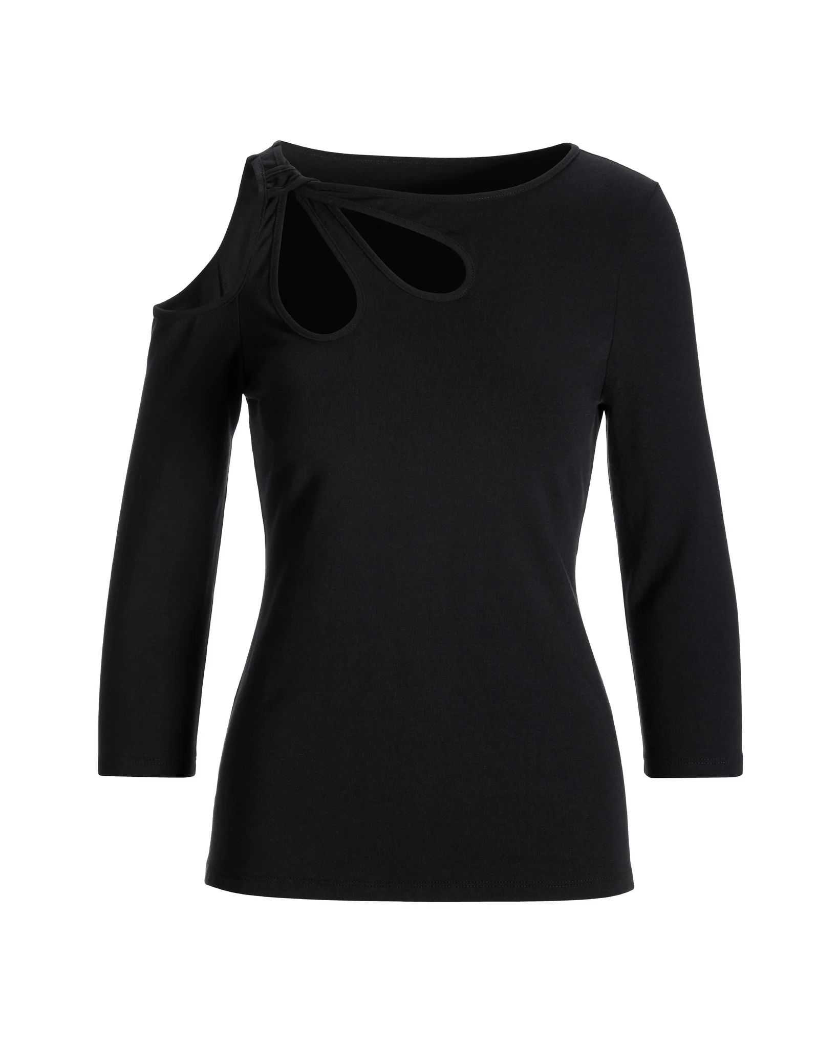 So Sexy Cutout Top 2CD08 Black - Mycitystee
