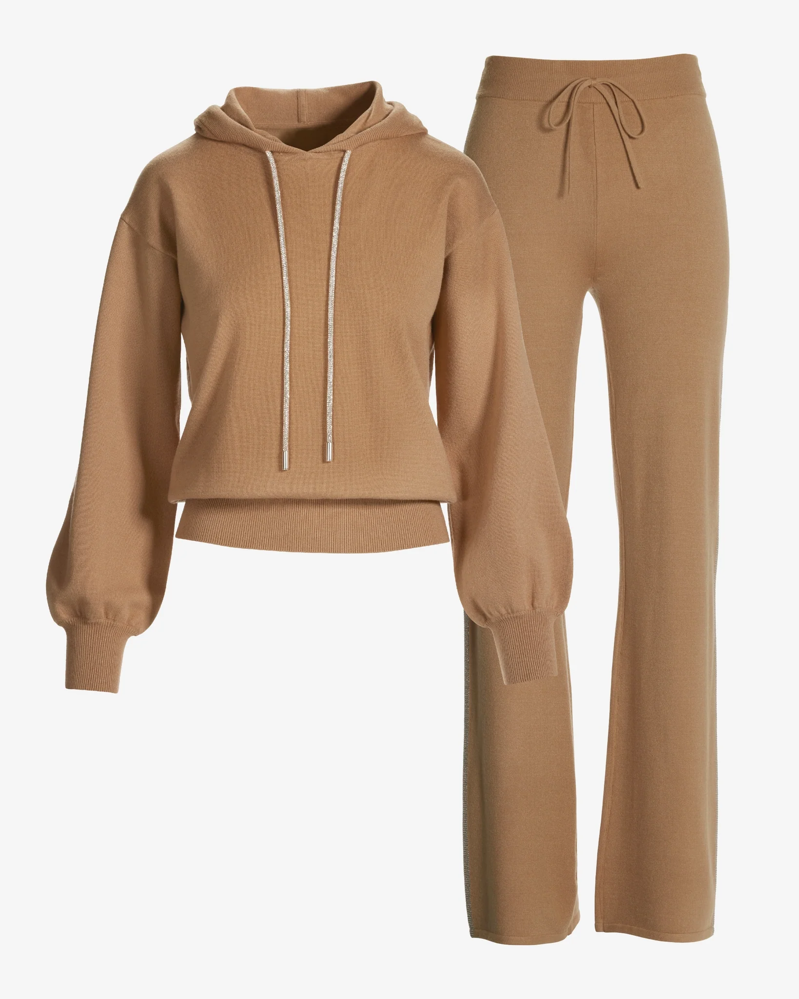 Sweater Lounge Set Tan - Mycitystee