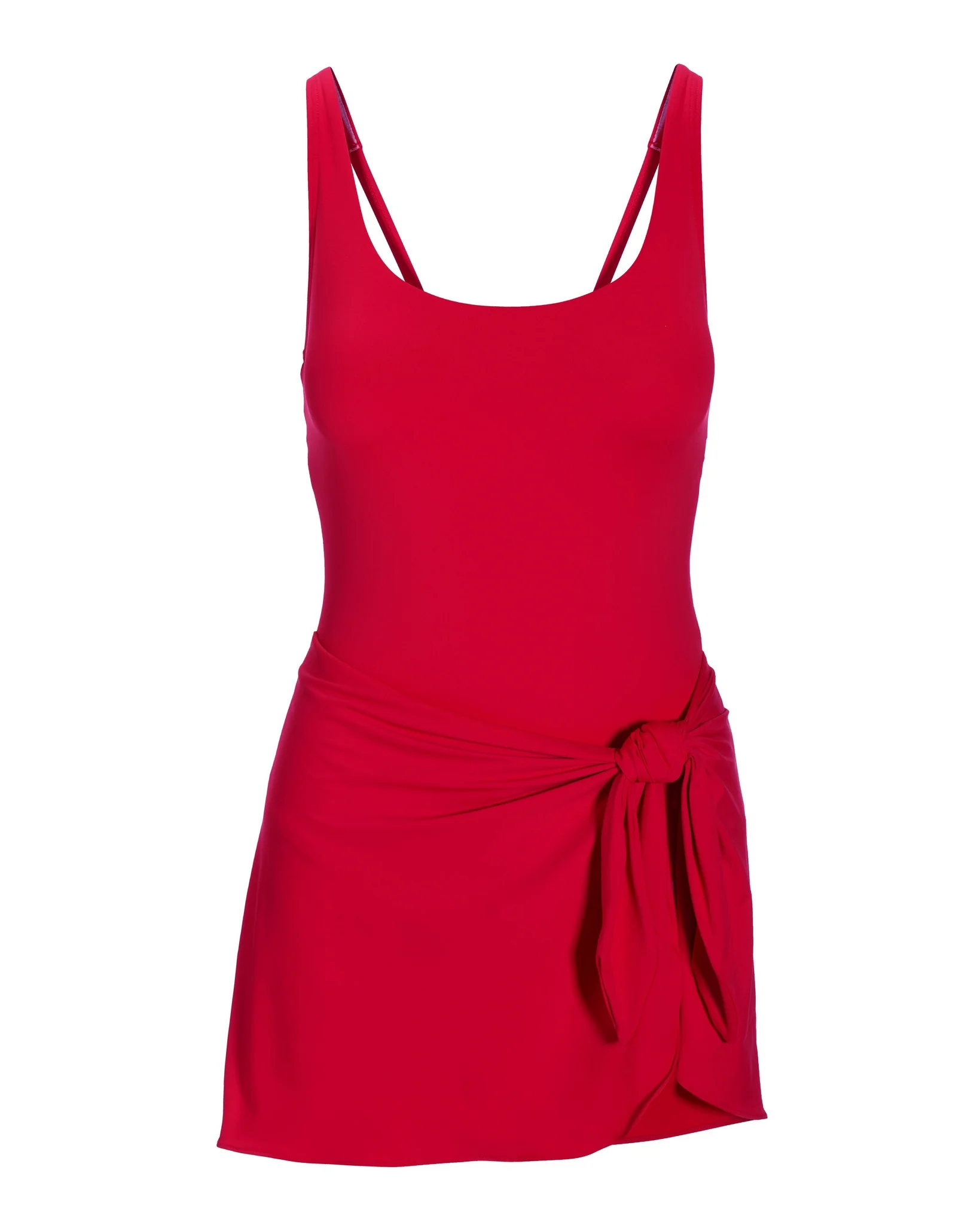 Tie Front Swim Dress Red - Mycitystee