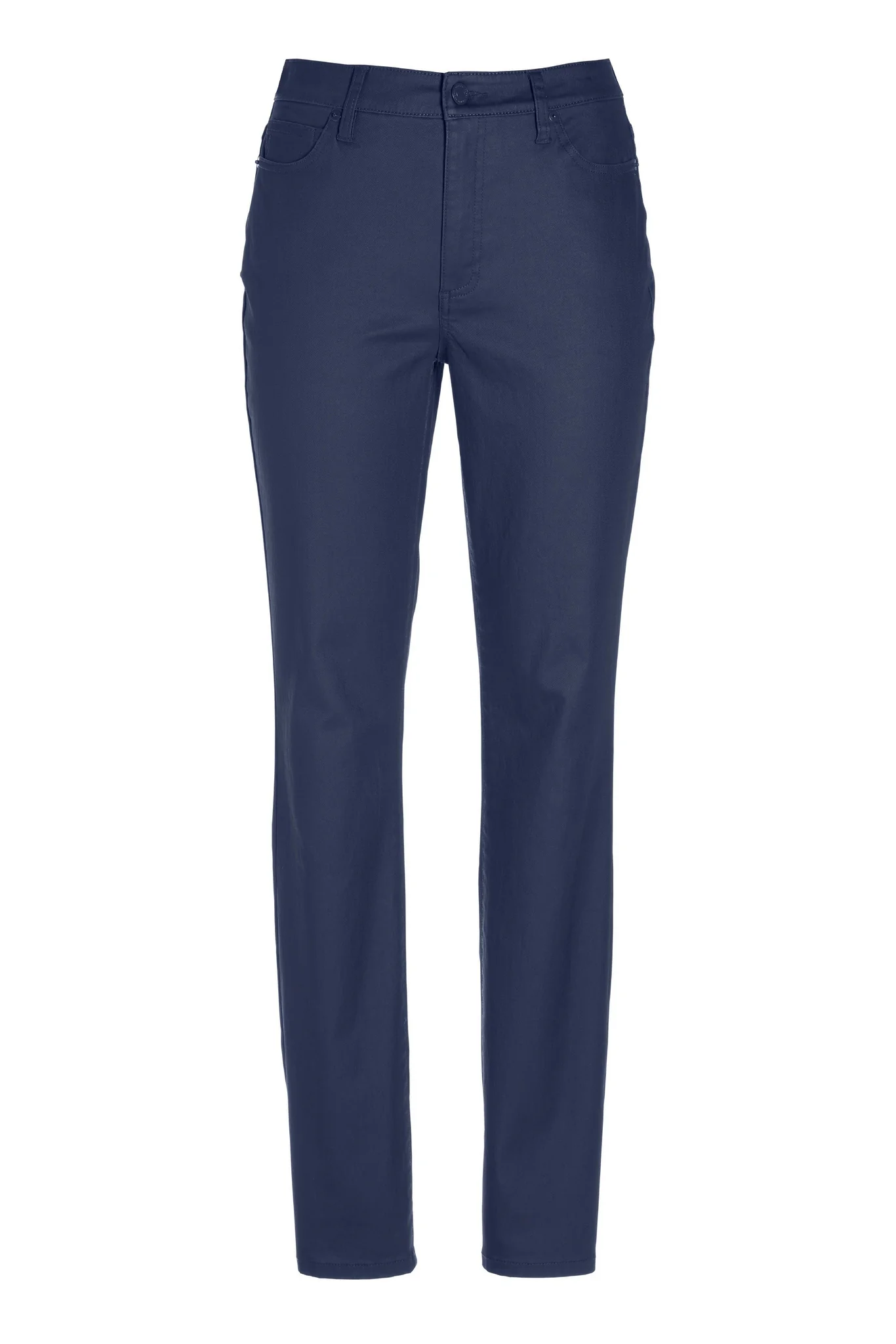 Newport High Rise Coated Slim Straight Jean Navy Blue - Mycitystee