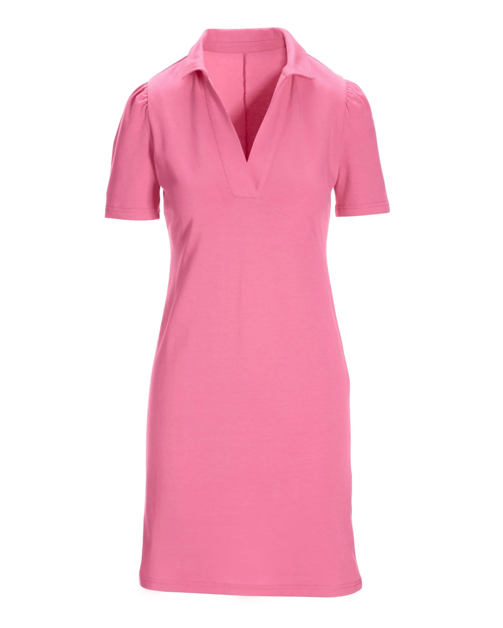 Casual Polo Dress Aurora Pink - Mycitystee