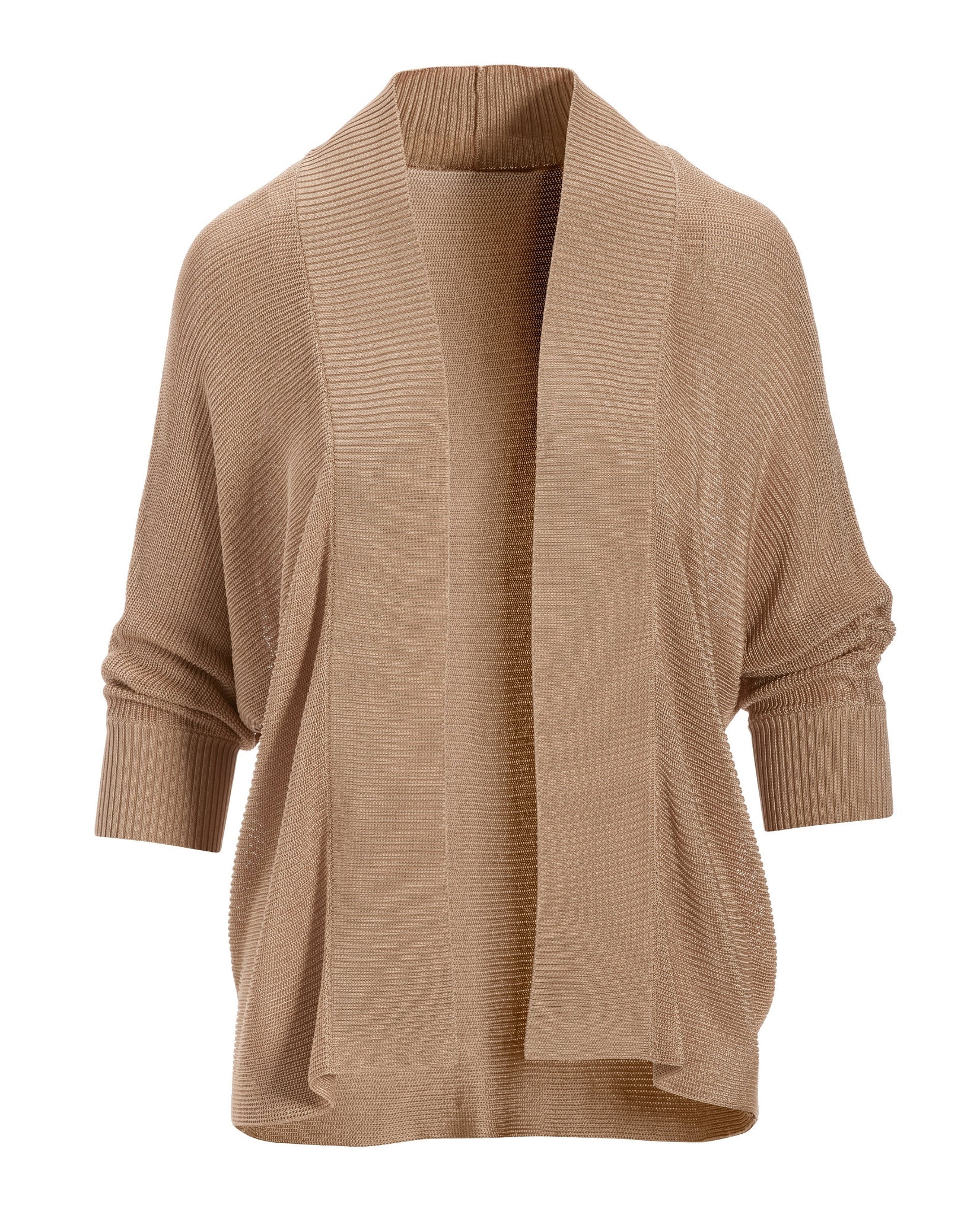 Short Effortless Cardigan Sweater Tan - Mycitystee