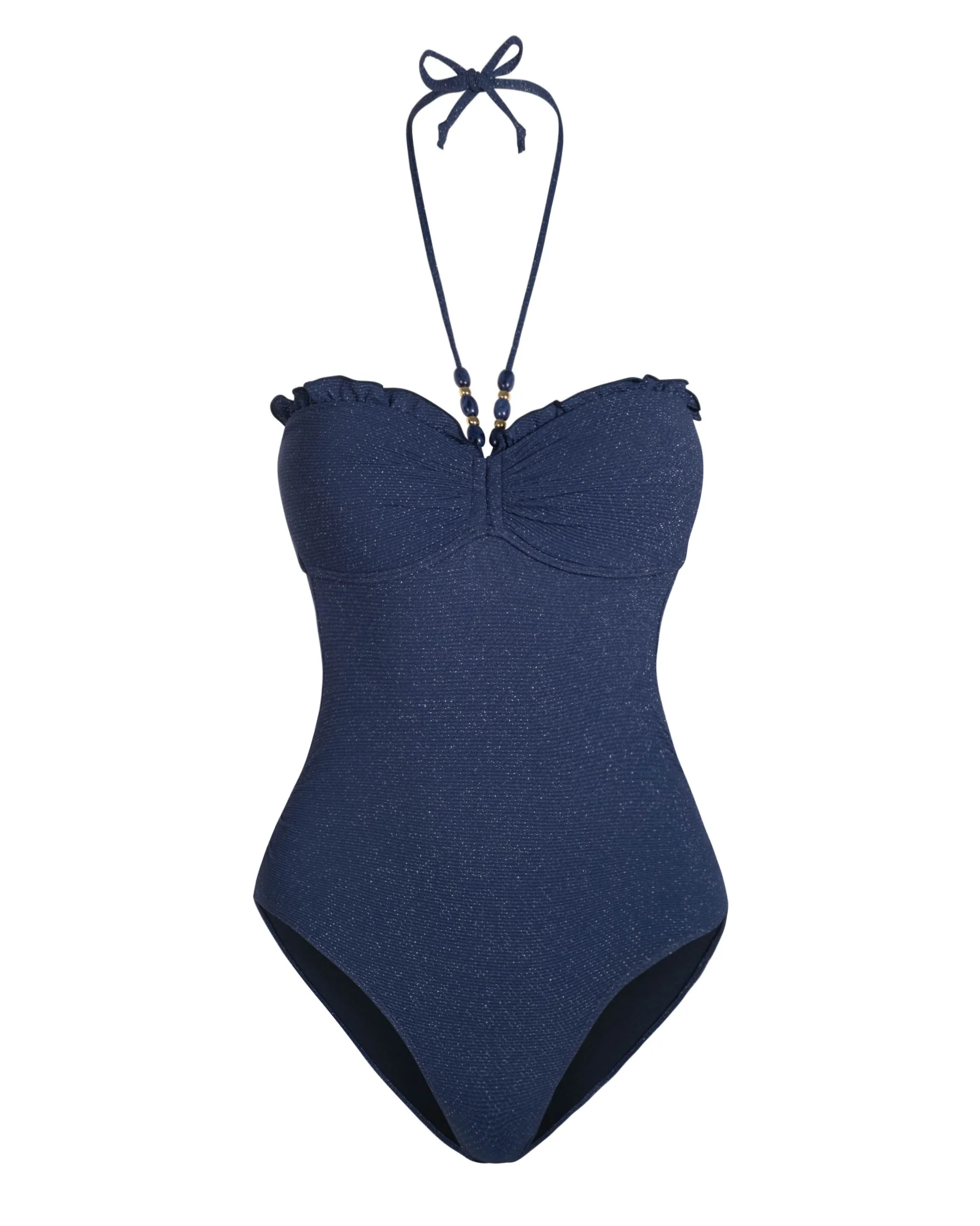 Talia One Piece In Marine Blue Metallic - Mycitystee
