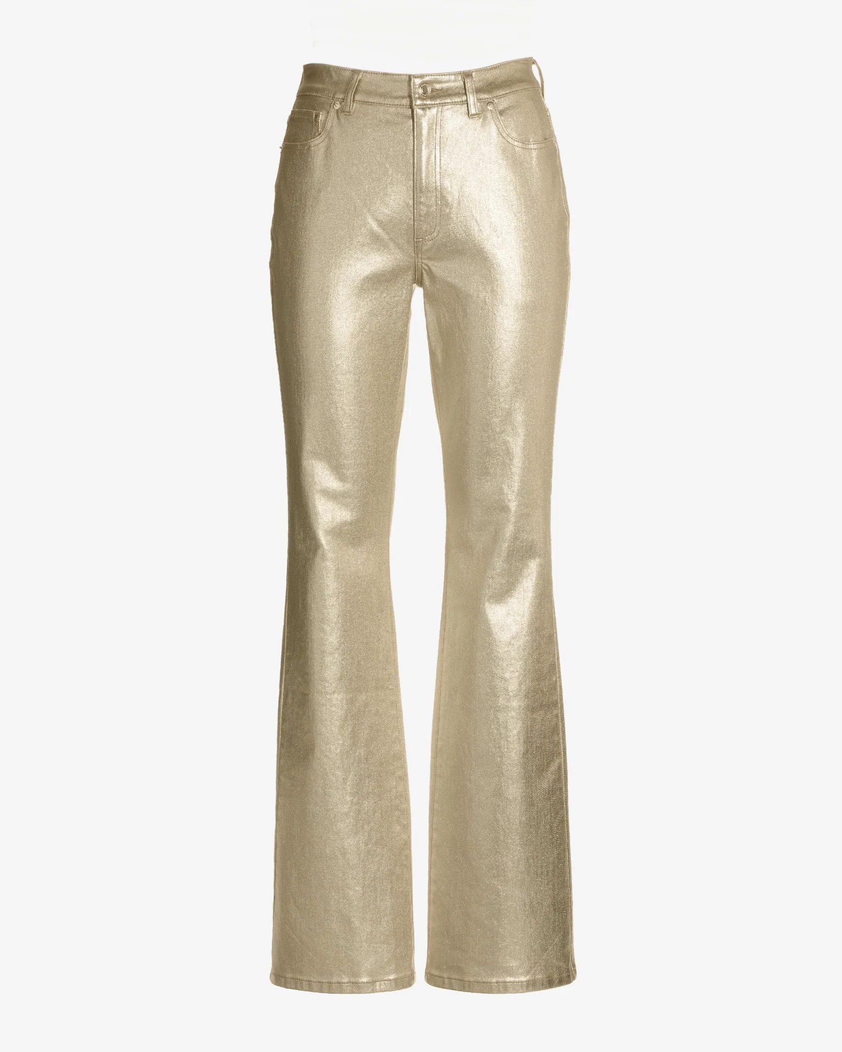 Monterey Coated High Rise Bootcut Jean Gold - Mycitystee