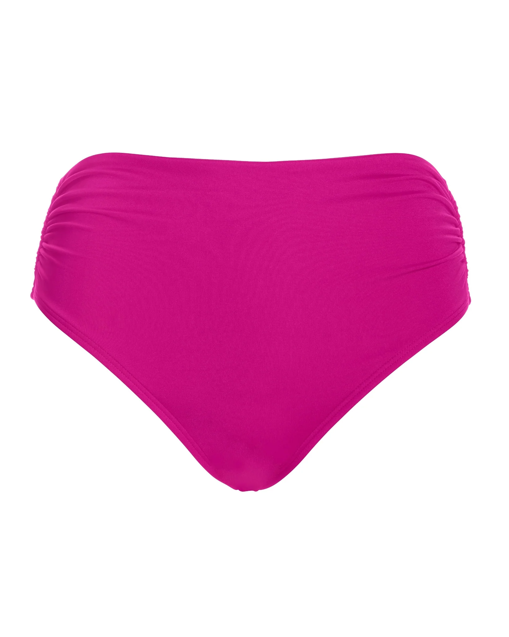 Swim Sense High-Waisted Bikini Bottom Fuchsia Red - Mycitystee