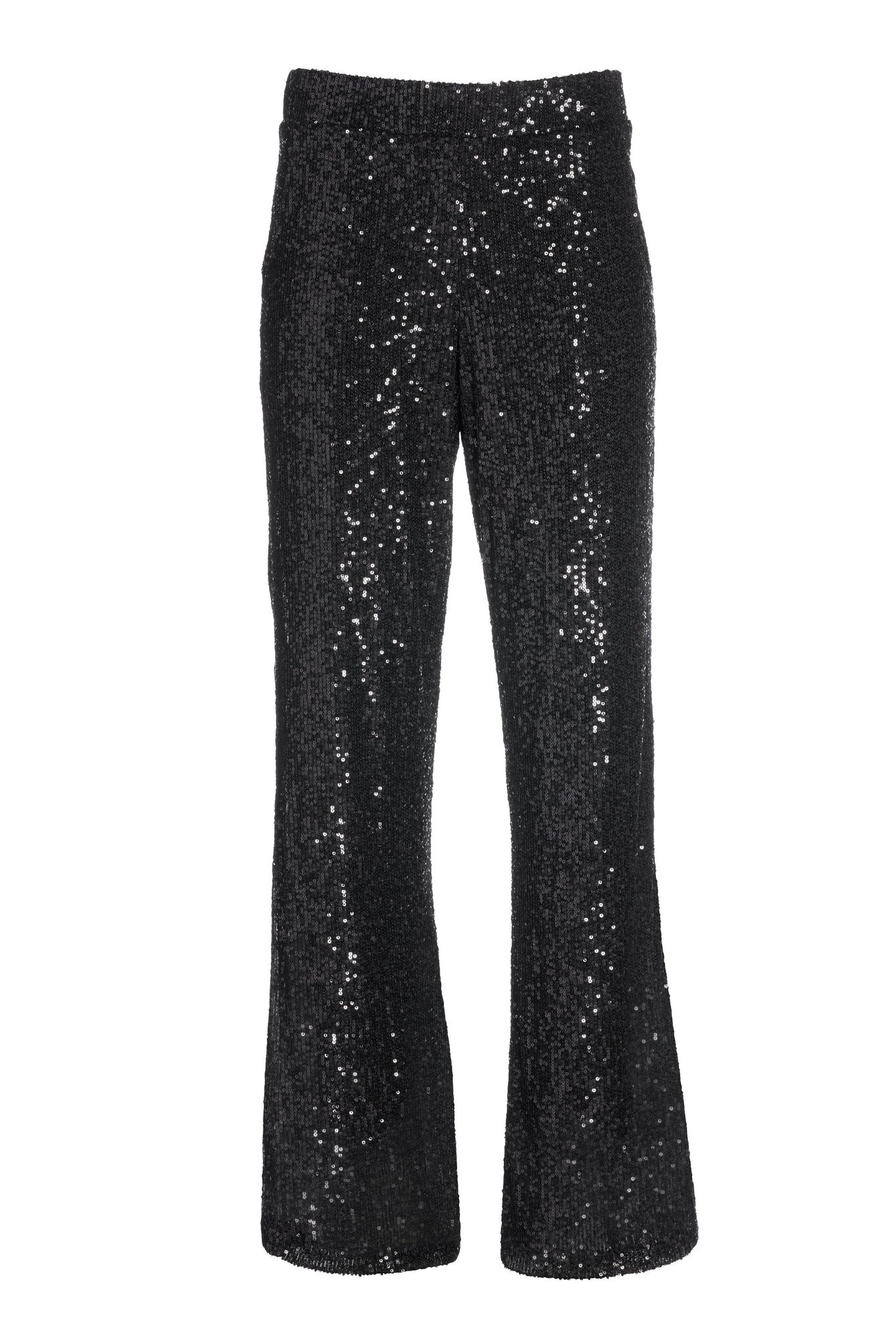 Allover Sequin Palazzo Pant Black - Mycitystee