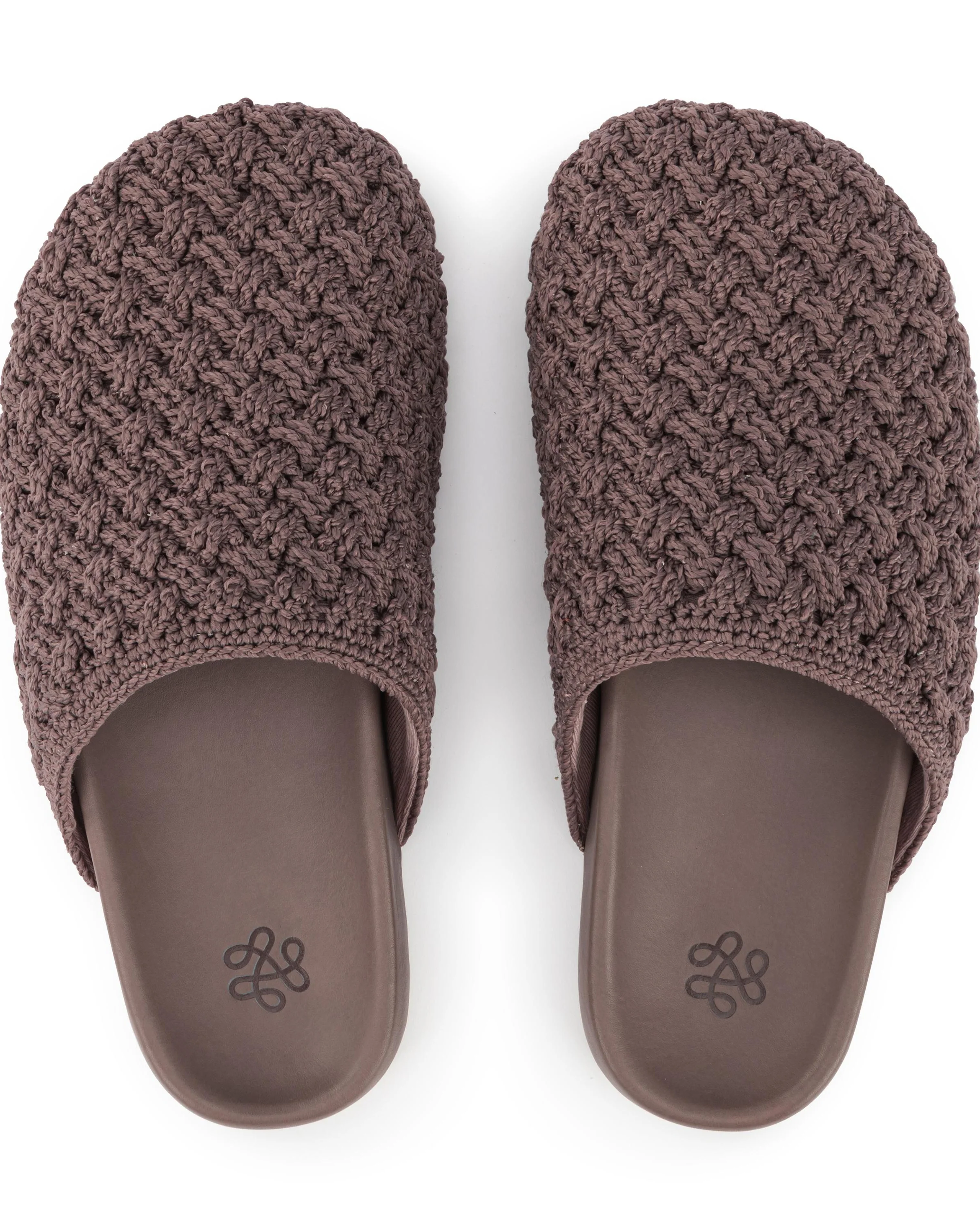 Bolinas Clog - Hand Crochet - Mushroom Cozy Weave - Mycitystee