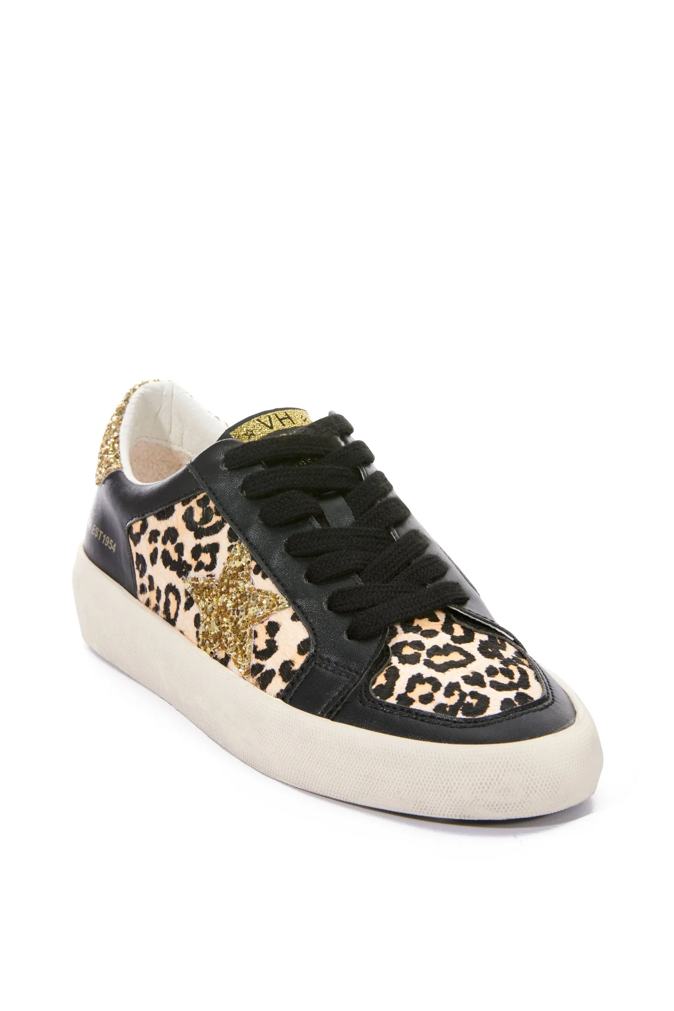 Leopard and Embellished Sneaker Black/Leopard - Mycitystee