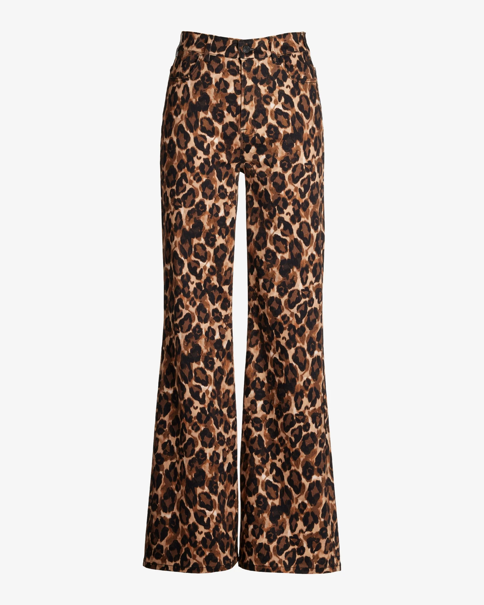 Malibu High Rise Print Palazzo Jean Painted Spots - Mycitystee