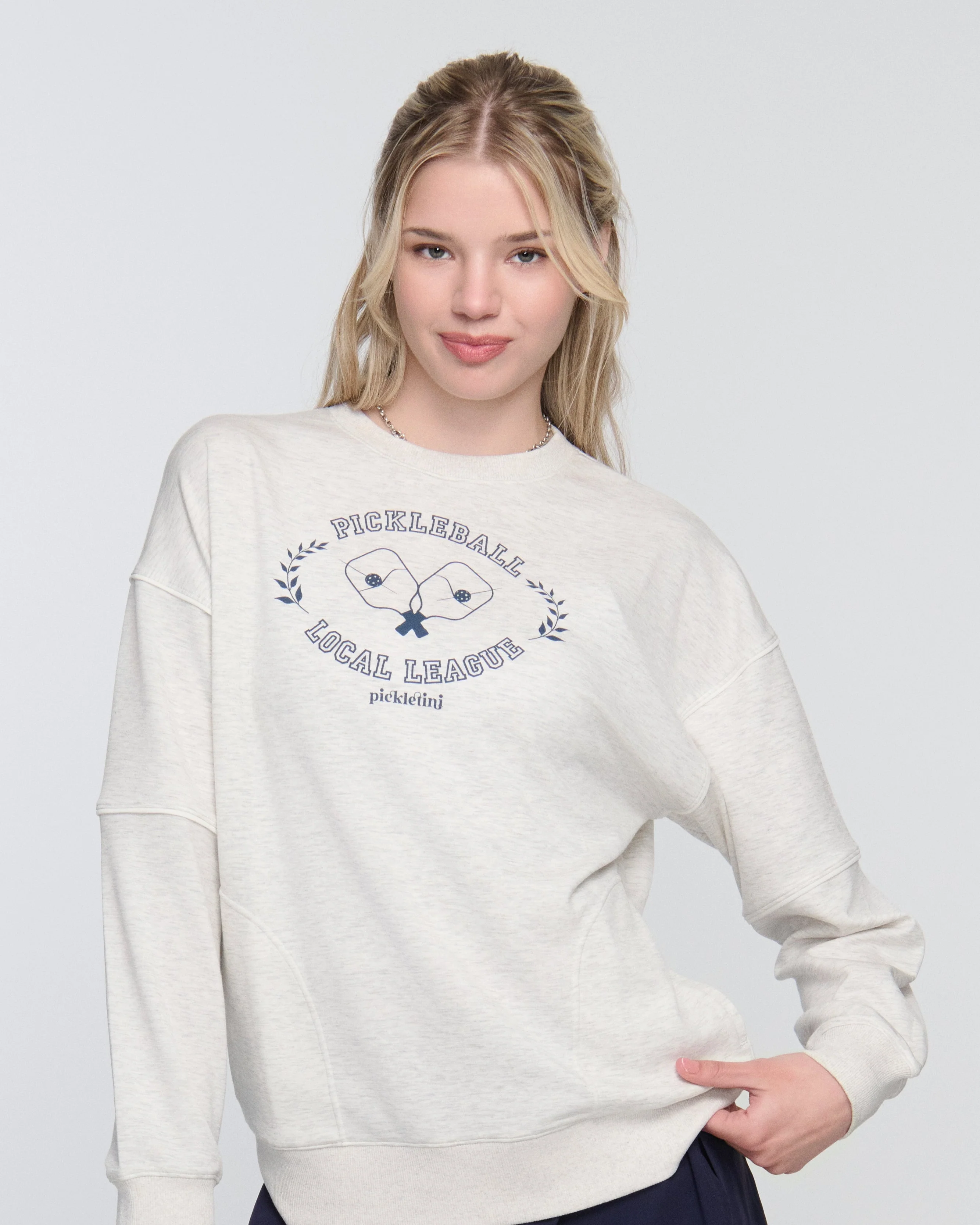 Rosa Pickleball Sweater  C Long Sleeve Crewneck - Mycitystee