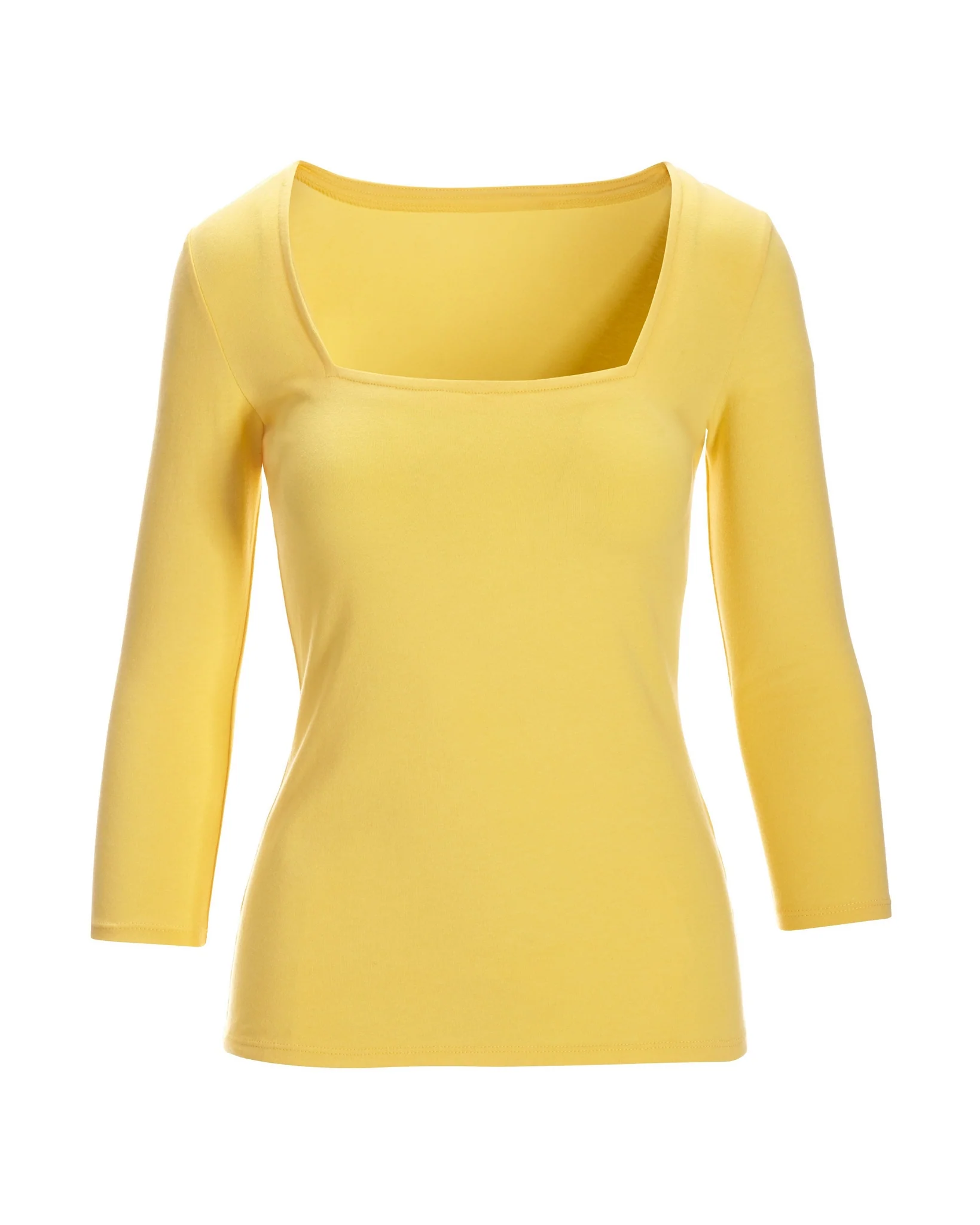 So Sexy Square-Neck Top Lemon Drop - Mycitystee